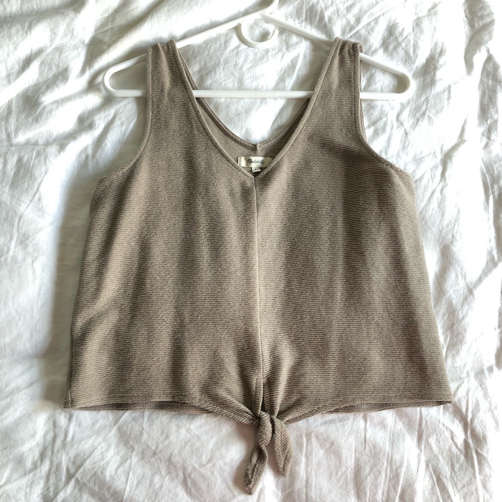 Madewell V-neck Front Tie Tank Size Medium.